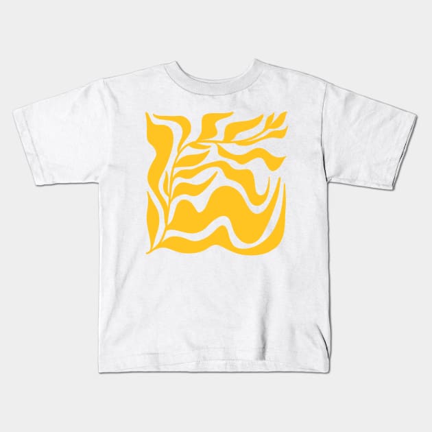 Bold minimal leafs Kids T-Shirt by THESOLOBOYY